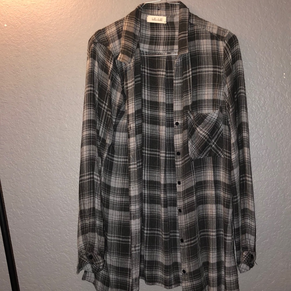 Black and gray flannel